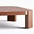 Modern Solid Wood Coffee Table 3D model small image 4