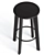 Swivel Wood Norden Stools 3D model small image 2