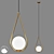 Wather Drop Pendant Light Fixture 3D model small image 1