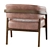 Altra Leather Armchair 3D model small image 4