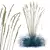 Silver Blue Ornamental Grass Set 3D model small image 3