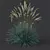 Silver Blue Ornamental Grass 3D Model 3D model small image 2