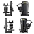 Technogym Abdominal Crunch Exercise Equipment 3D model small image 3