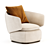 Elegant Swivel Chair with XForm 3D model small image 1