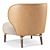 Elegant Louis Armchair 3D Model 3D model small image 4