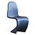 Sleek Modern Plastic Chair 3D model small image 6