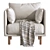 Elegant Wells Chair in Vray 3D model small image 3