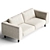 Luxury Principe Upholstered Sofa 3D model small image 2