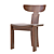 Modern Brutalist Dining Chairs Set 3D model small image 1