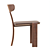 Modern Brutalist Dining Chairs Set 3D model small image 2