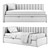 Nathan Sofa Bed for Kids 3D model small image 3