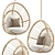 Rattan Hanging Lounge Chair 3D model small image 4