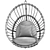 Rattan Hanging Lounge Chair 3D model small image 7