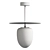 Elegant Bell Pendant Light Fixture 3D model small image 2