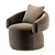 Modern RUFF Armchair by Moroso 3D model small image 3