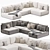 Modern 3D Katarina Corner Sofa 3D model small image 1