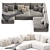 Modern 3D Katarina Corner Sofa 3D model small image 4