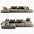 Modern Westside Sofa in Vray 3D model small image 3