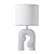 Artist-Inspired Ceramic Table Lamp 3D model small image 3