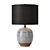 Terracotta Glazed Table Lamp 3D model small image 1