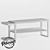  Loft Bench with Umbrella Stand 3D model small image 2