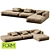 Sleek Sofa Loft by FORM Mebel 3D model small image 3