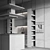 Modern Linear Kitchen 3D Model 3D model small image 7