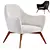 Modern LINA Armchair 3D Model 3D model small image 1