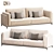 Modern TIME Design Sofa Marconato 3D model small image 1