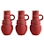 Elegant Vienna Vases Collection 3D model small image 3