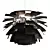 Modern Black Artichoke Pendant Light 3D model small image 1