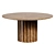 Sanjaya 47" Round Walnut Table 3D model small image 1