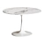 Elegant Pedestal Glass Marble Table 3D model small image 1