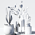 Modern Cactus Indoor Set 17 3D model small image 3