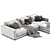 Modular Malibu Sofa 2017 Renewed 3D model small image 2