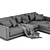 Modular Malibu Sofa 2017 Renewed 3D model small image 5