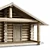 Rustic Log Cabin Hideaway 3D model small image 2