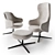 Sleek Reclining Lounge Chair 3D model small image 4