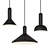 Small Black Pendant Light Fixture 3D model small image 1