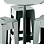  Modern Butter Bar Stool & Linear Cafe Table 3D model small image 3