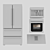 SMEG Kitchen Appliance Set 3D model small image 5