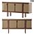 Elegant Rattan Credenza Feature 3D model small image 1