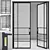 Corona Render Aluminium Door 301 3D model small image 1