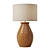 Liza Ceramic Table Lamp - Petal Design 3D model small image 1