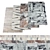 High Res 5 Piece Carpet Set 3D model small image 1