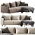 Modern Corner Archi Sofa Set 3D model small image 3