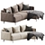 Modern Corner Archi Sofa Set 3D model small image 4