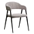 Gray Tweed Twin Chair 3D model small image 1