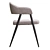 Gray Tweed Twin Chair 3D model small image 3