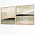 Abstract Canvas Art Frames Set 3D model small image 4